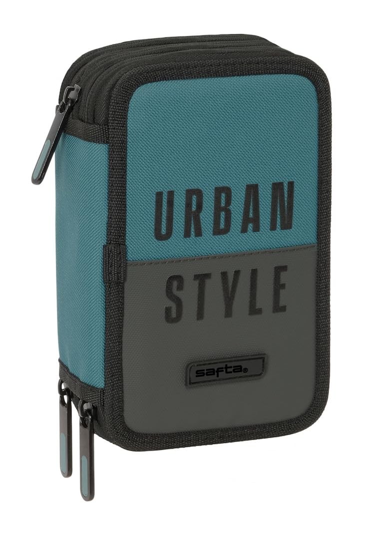 Safta URBAN STYLE – School Pencil Case with 37 Tools Included, Children's Pencil