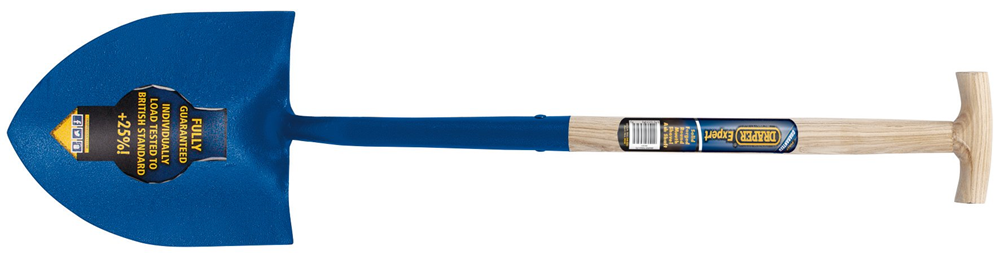 Draper RD/MOUTH SHOVEL T HANDLE 10875 Solid Forged Round Mouth Shovel with Ash