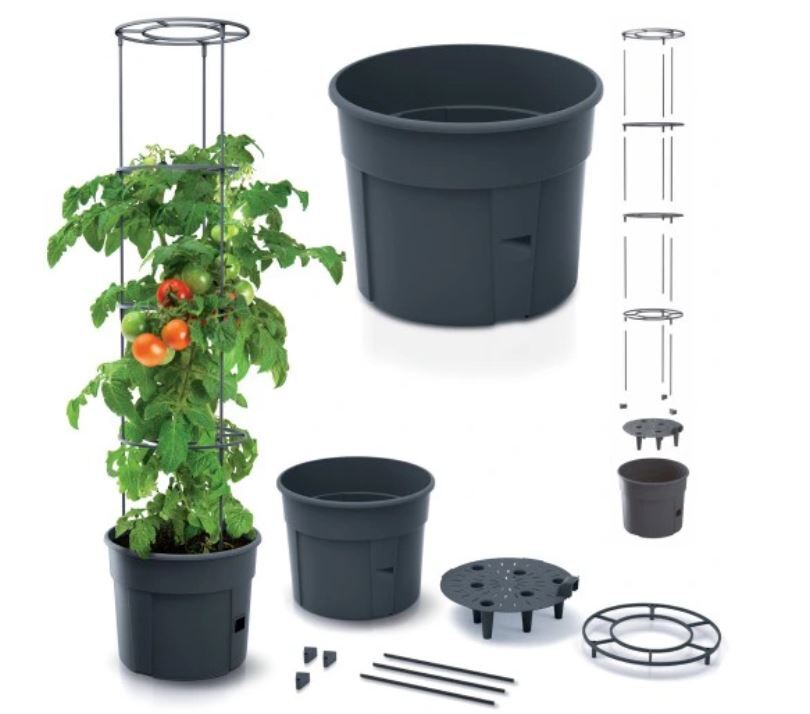 Tomato Grower Pot Greenhouse Growing Support Home Garden Indoor Outdoor Lid 28L