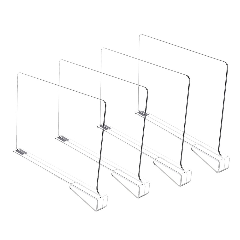 Transparent Shelf Dividers for Closet Organization - Wardrobe Organizer,2679