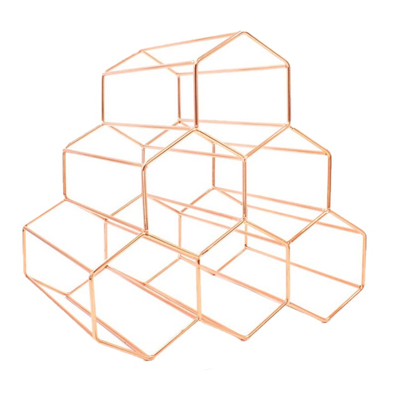 Geometric Metal Wine Rack Grape Rack Restaurant Living Room1978