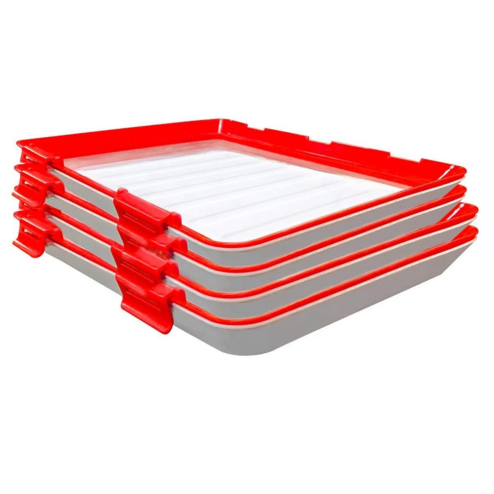 Food Plastic Fresh-Keeping Tray Stackable Food Tray Reusable Food3519