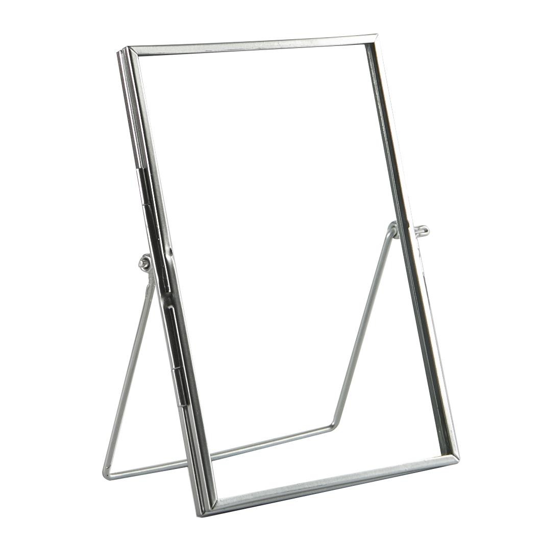 5x Standing Metal Photo Frames Table Desk Picture Display 5" x 7" Silver