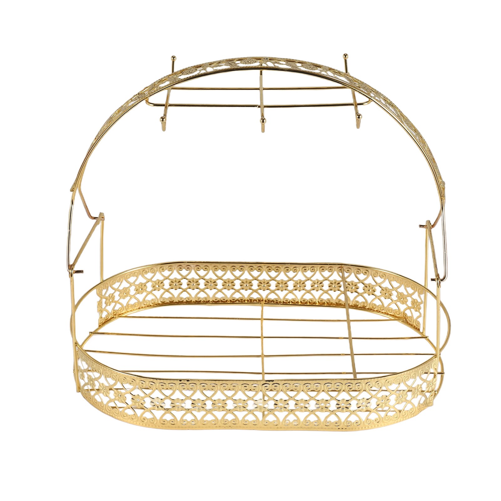 Gold -Capacity Storage Rack Plating Coffee Cup Hob Dish Rack Can Most Cups6389