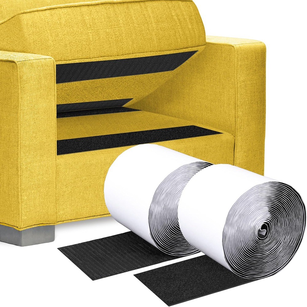 Hook & Loop Tape,4inchX20Feet Self Adhesive Fastener Tapes for Keep Sofa7040