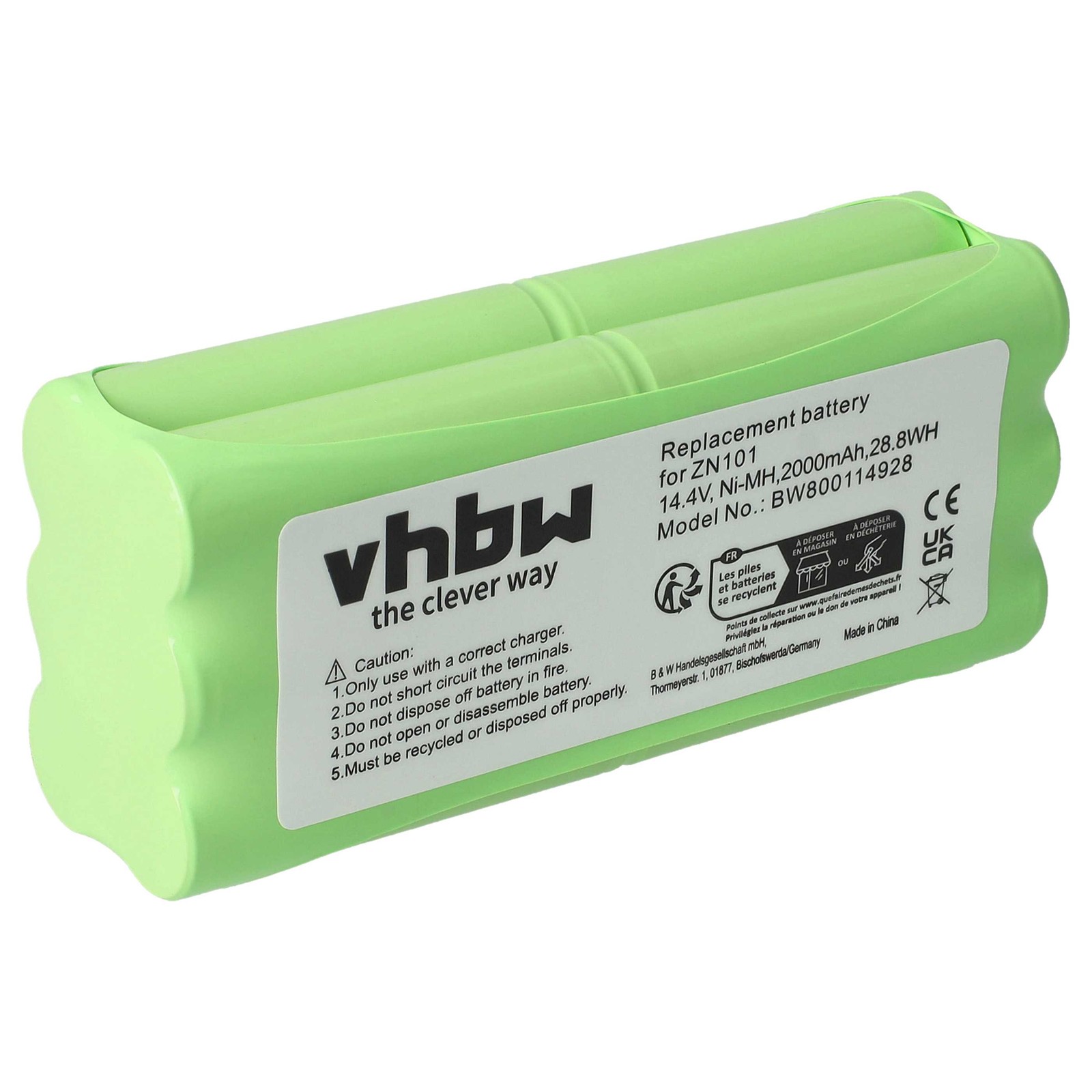 Battery for Aircraftvacuums Pilot 2000mAh 14.4V