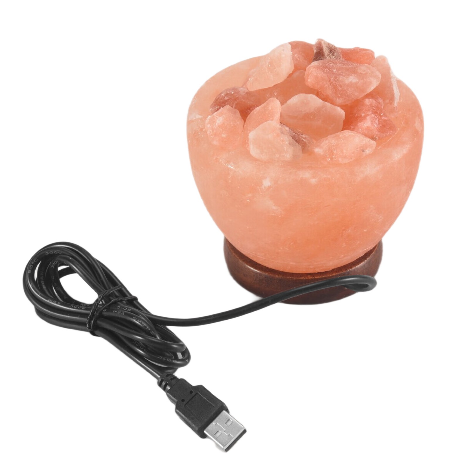 Crystal Salt Lamp Decorative Bedside Table Lamp Ornament O2K21491