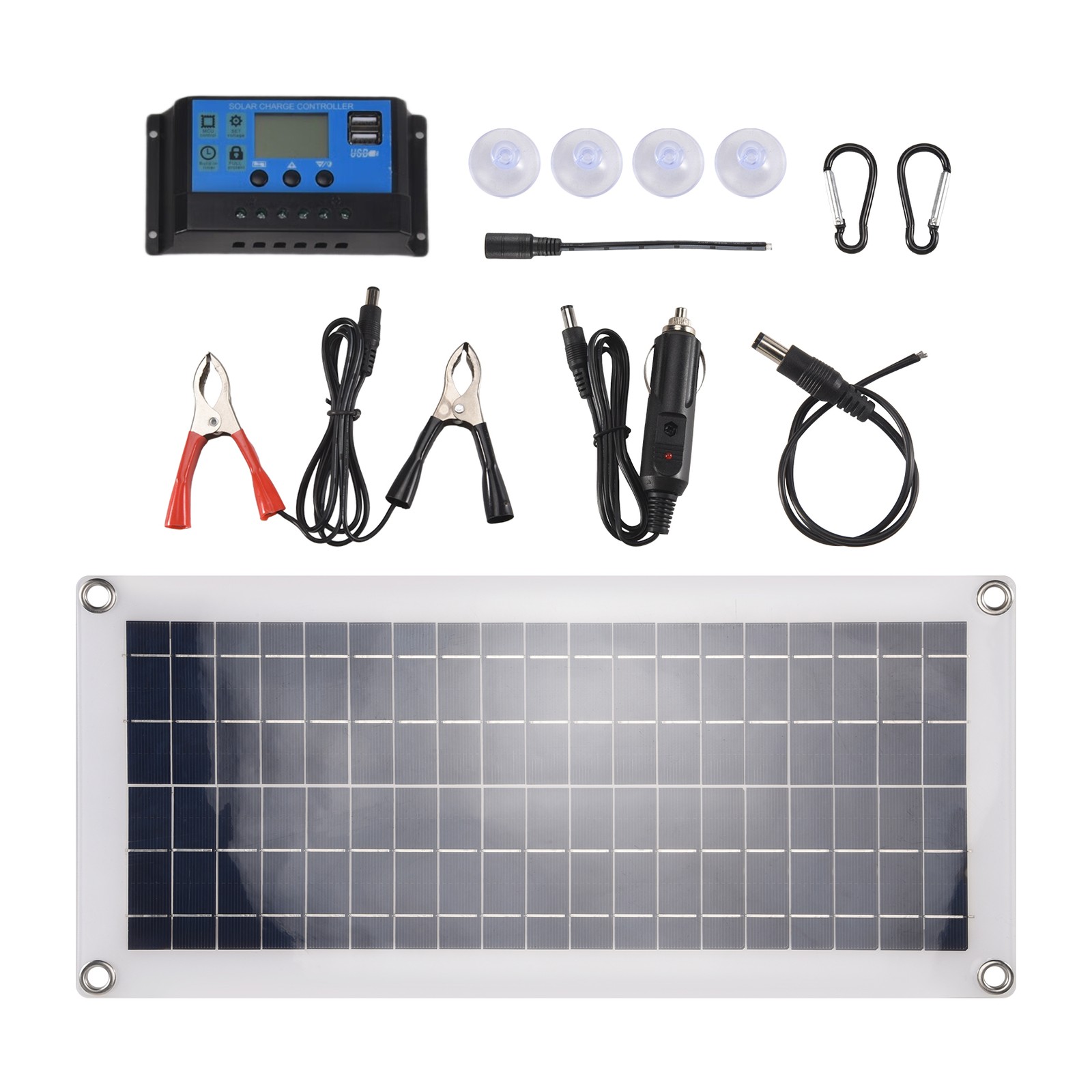 15W Solar Panel 12-18V Solar Cell Solar Panel for Phone RV Car MP3 PAD 8277