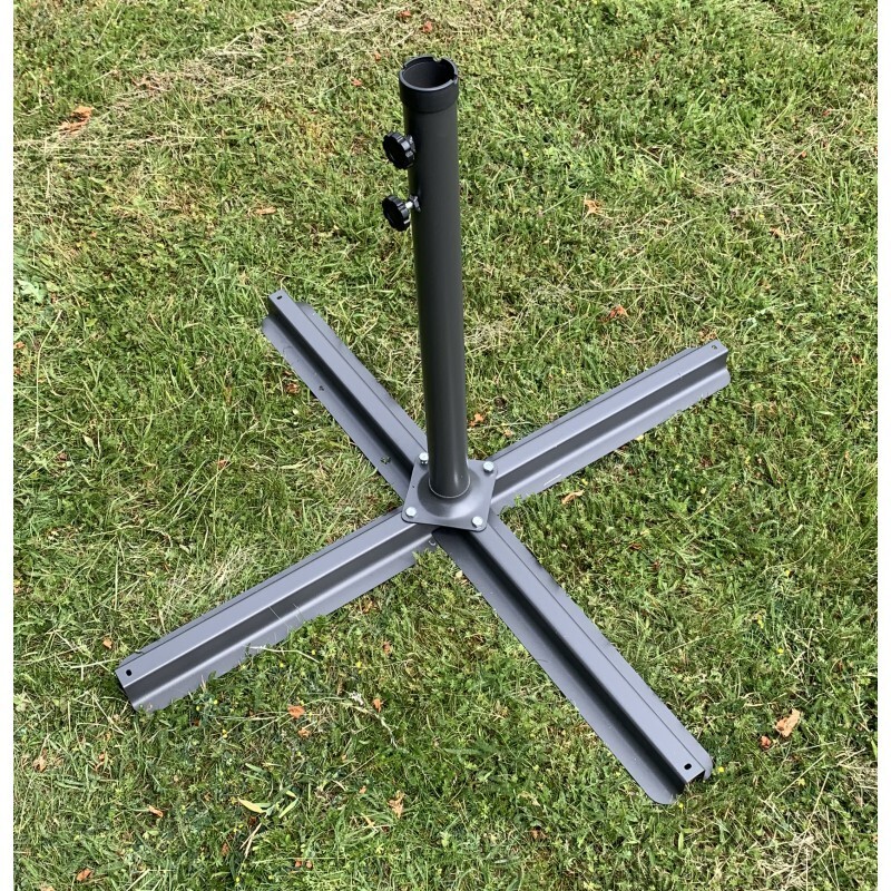 Garden Parasol Replacement Metal Base Stand Unit for Large Cantilever Umbrella