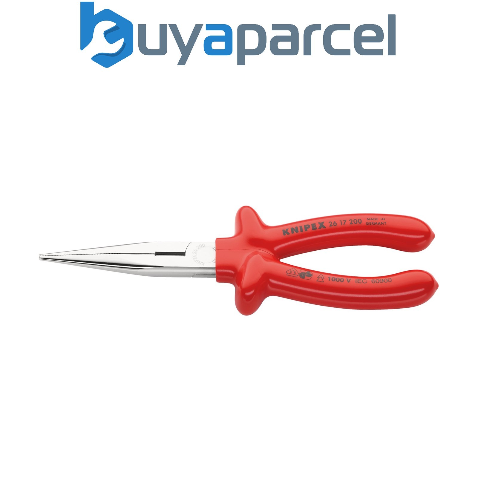 Draper 21454 KNIPEX 26 17 200 VDE Snipe Nose Side Cutting Pliers, 200mm