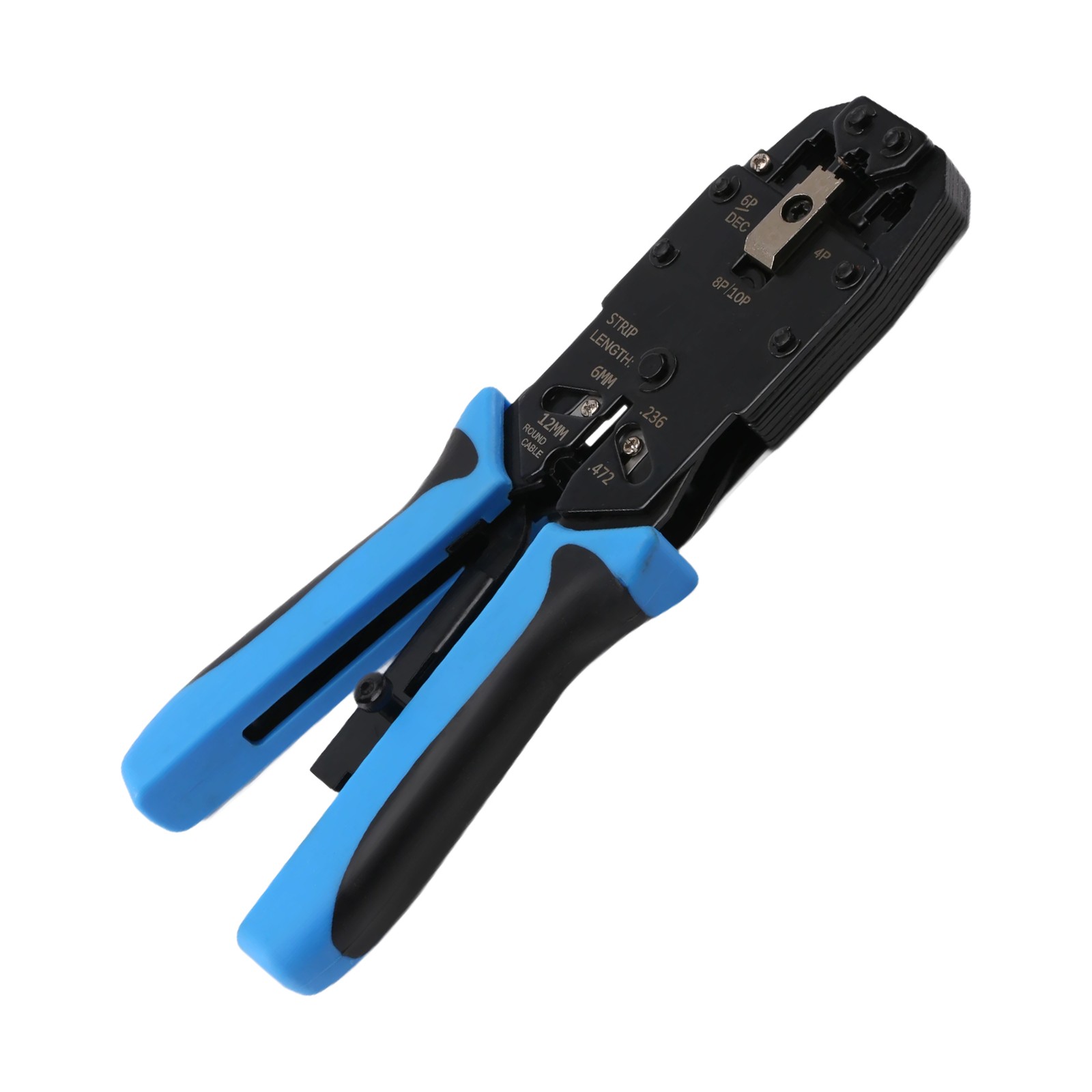 RJ45 Crimper 10P 8P 6P 4P Crimping Tools Stripper for RJ45 RJ11 RJ12 RJ506093