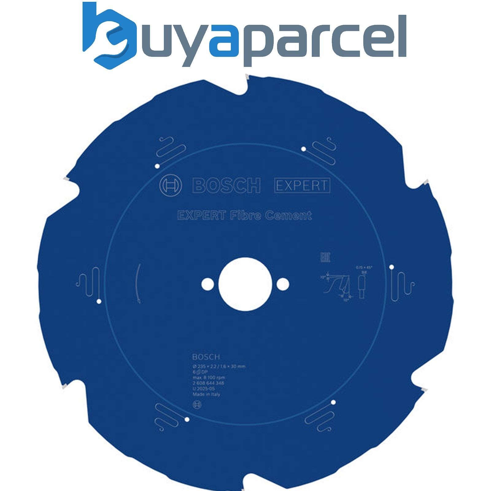 Bosch EXPERT Fibre Cement Circular Saw Blade 235 x 2.2/1.6 x 30 mm T6 2608644348
