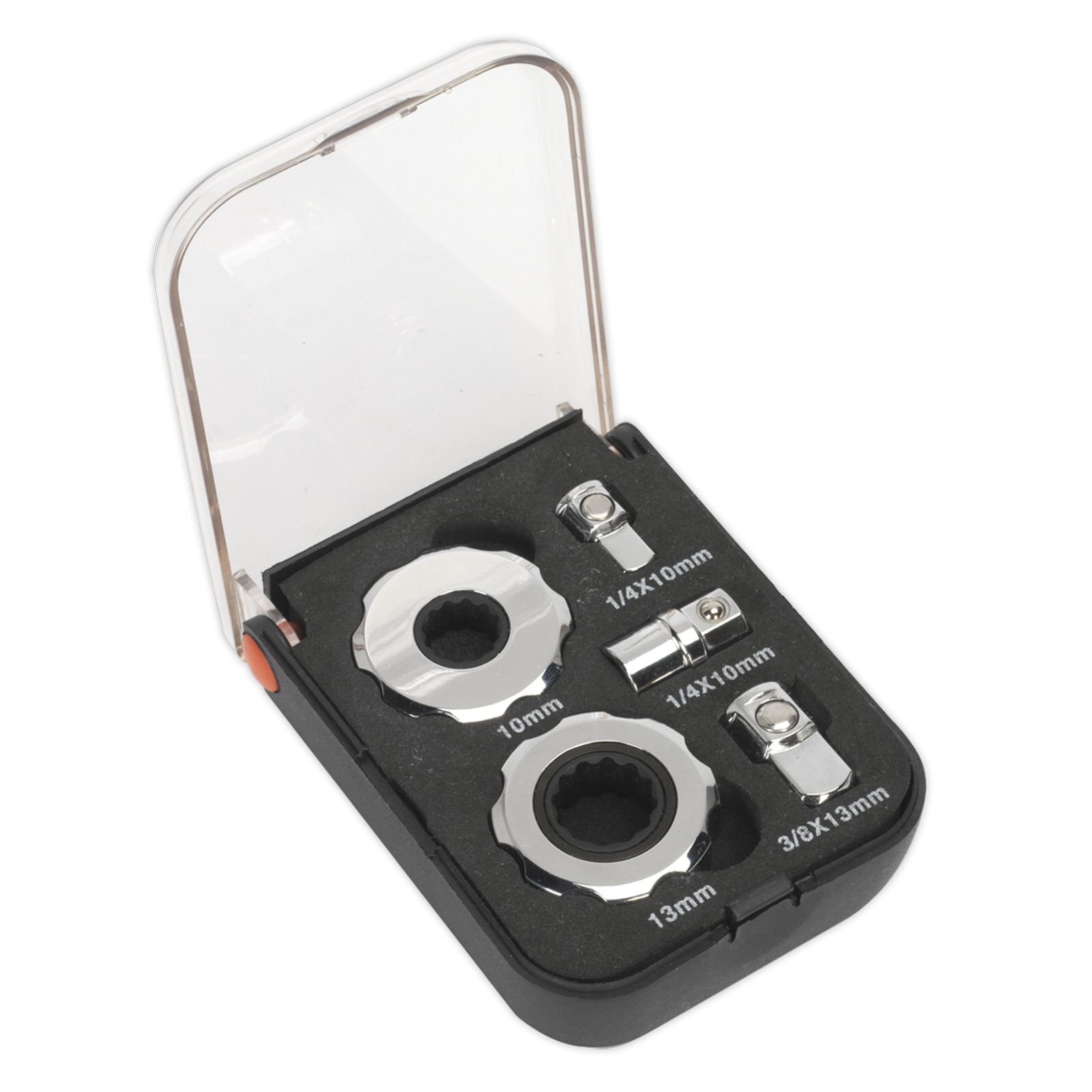 Sealey Palm Ratchet Set 5 Piece 1/4" & 3/8" Square Drive Ratchet Wrench AK6959