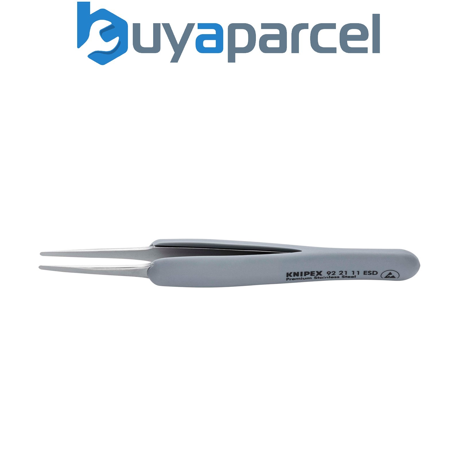 Draper 13195 KNIPEX 92 21 11 ESD Precision Tweezers with rubber handles ESD, 123