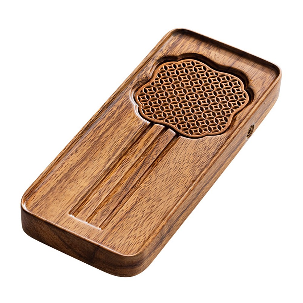 Elegant Walnut Tea Tray Dual-Purpose Dry and Wet Use Ideal for Tea1861
