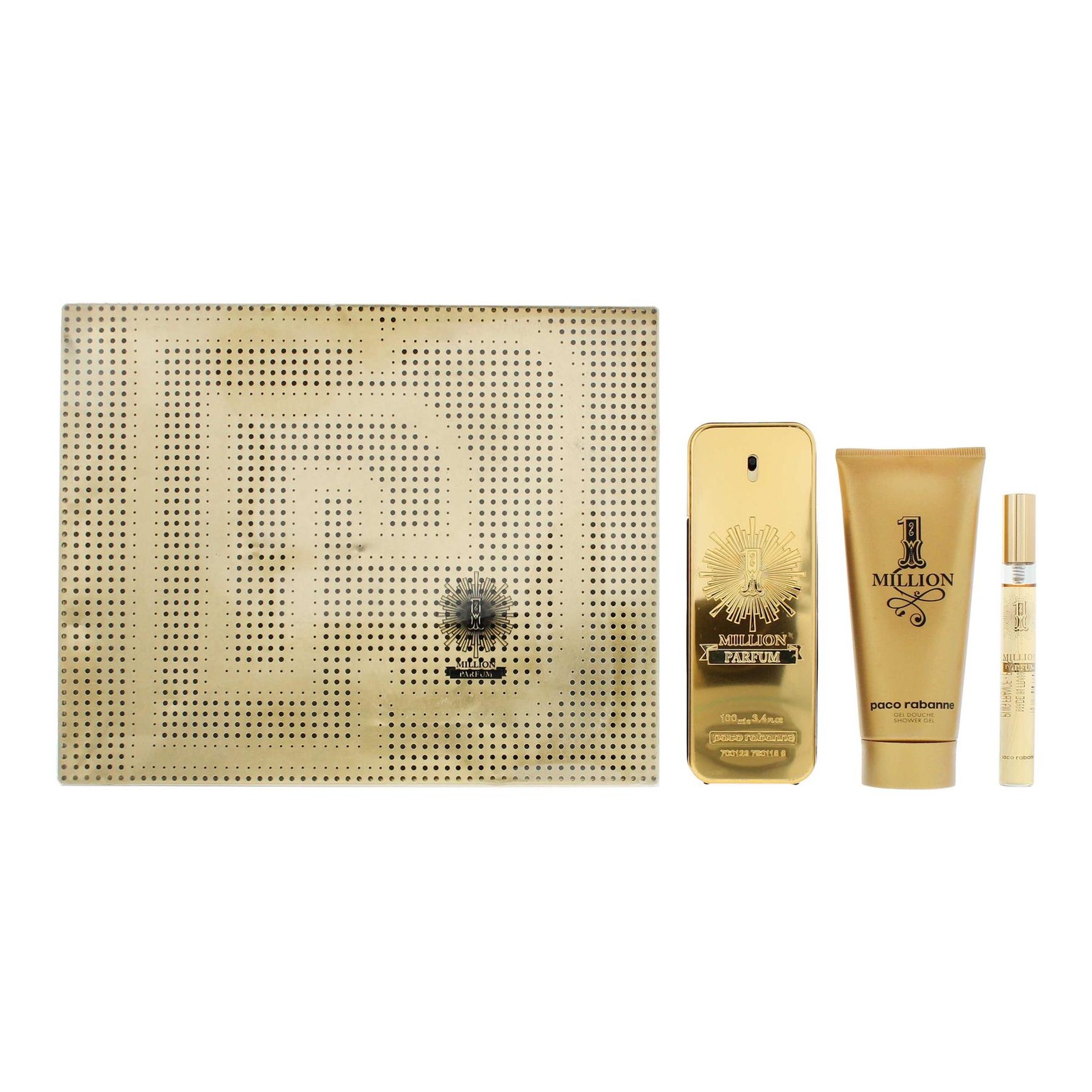 Paco Rabanne 1 Million Parfum 100ml Gift Set for Him - Damaged Box