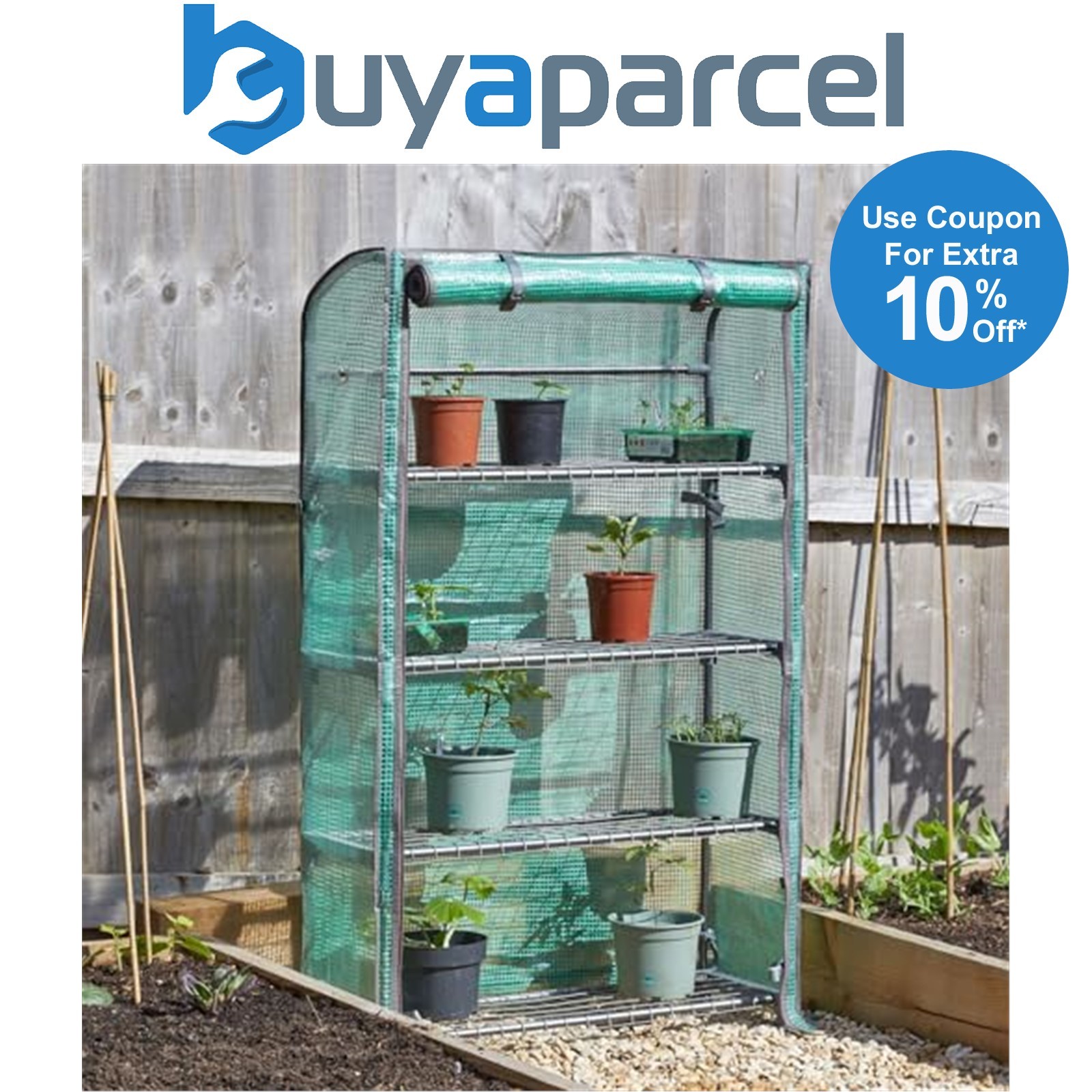 Smart Garden Compact 4 Tier Grozone Grow Zone Greenhouse Plant Protection