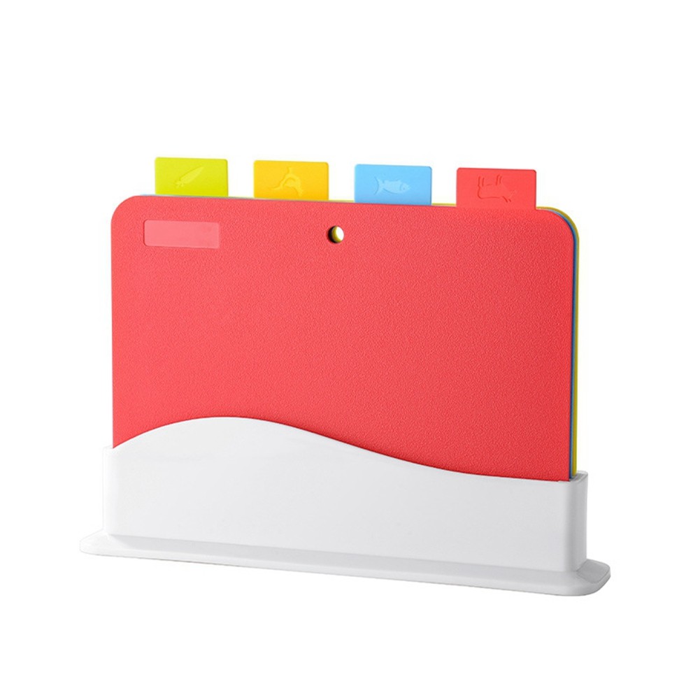 Flexible Plastic Cutting Board Mats with Food Icons, Non-Slip Quality Thin8137