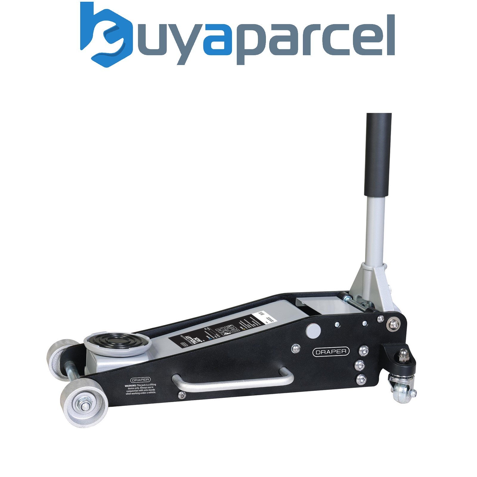 Draper 13929 Aluminium and Steel Racing Trolley Jack, 2.5 Tonne