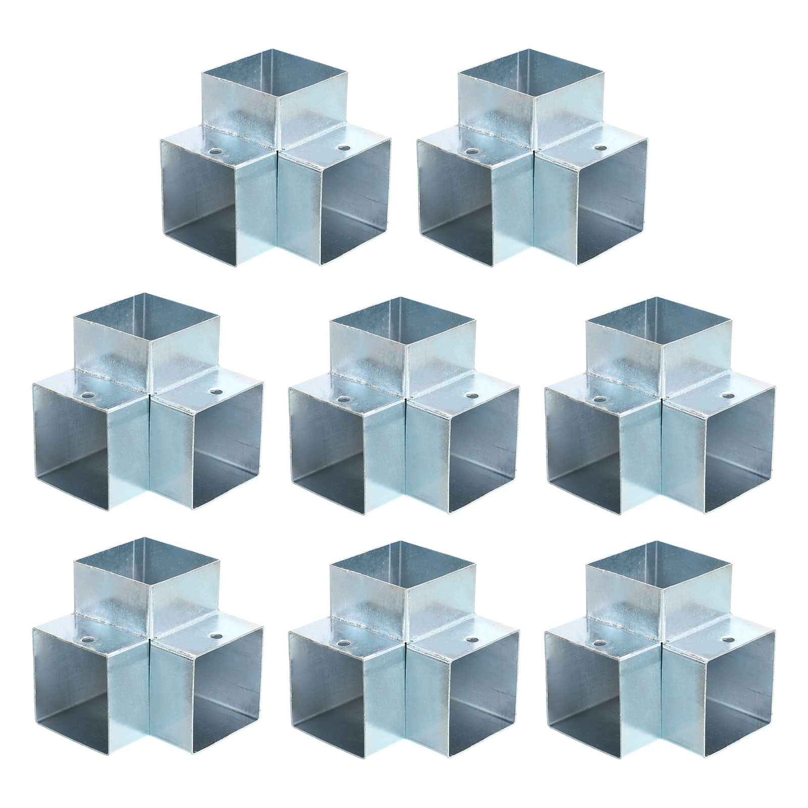 3-Way Gazebo Brackets Kit, Angle Bracket for 2" x 2" Lumber (8 Pack)