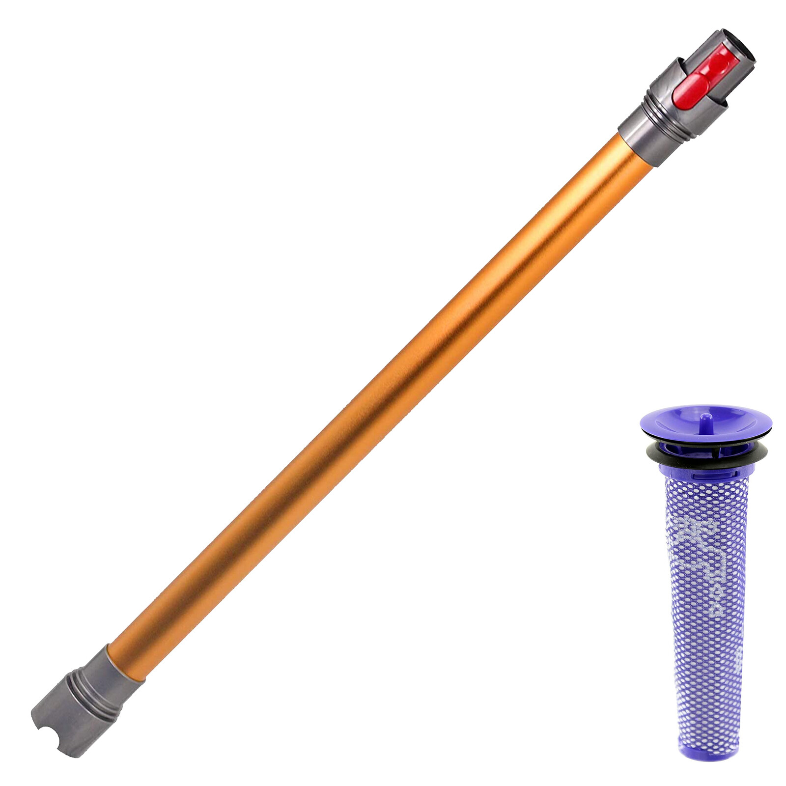 Orange Wand Tube for DYSON V7 SV11 Rod Pipe Cordless Vacuum + Pre Motor Filter