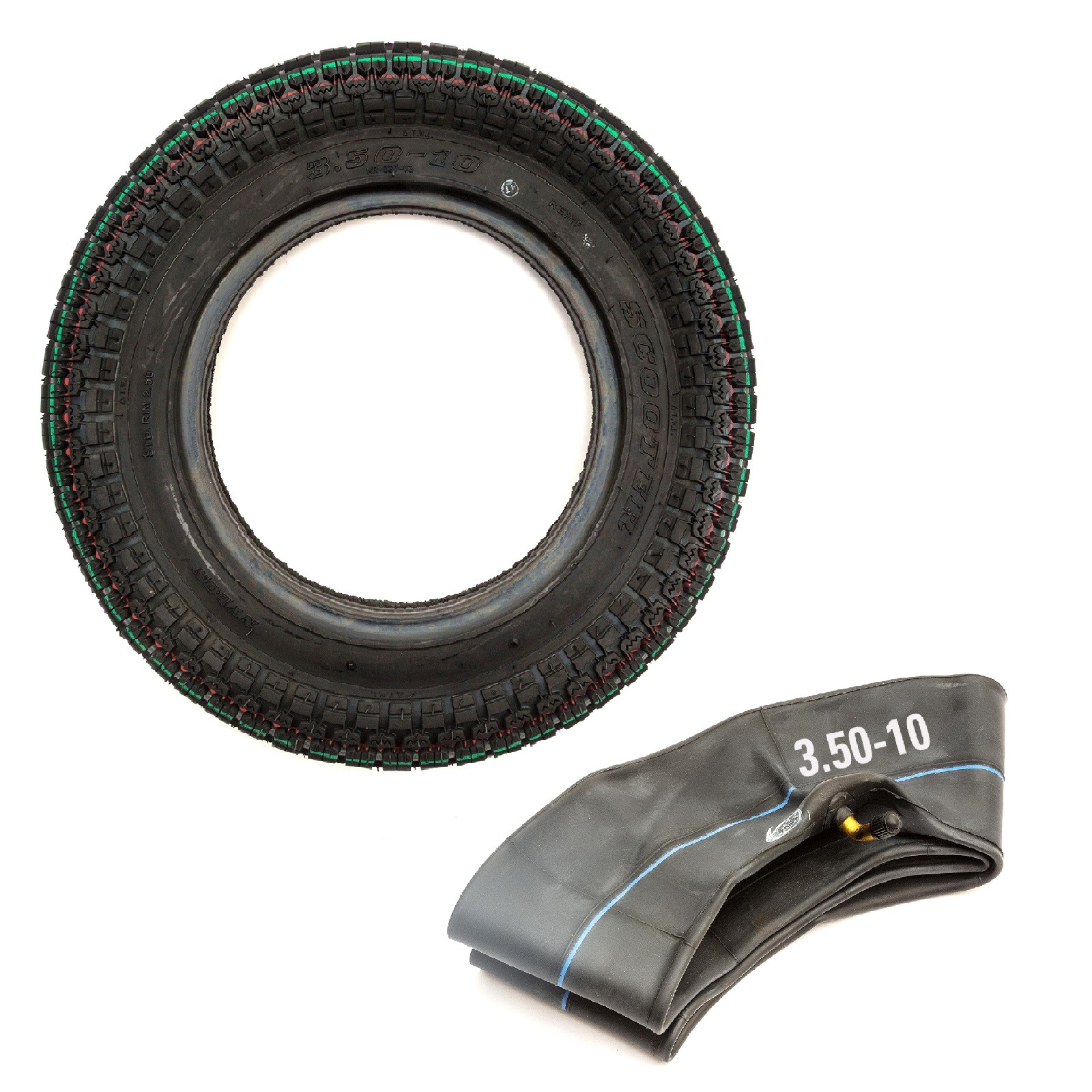 3.50-10/350-10 Tyre & Inner Tube Mobility Scooter Off Road Front & Rear Wheel