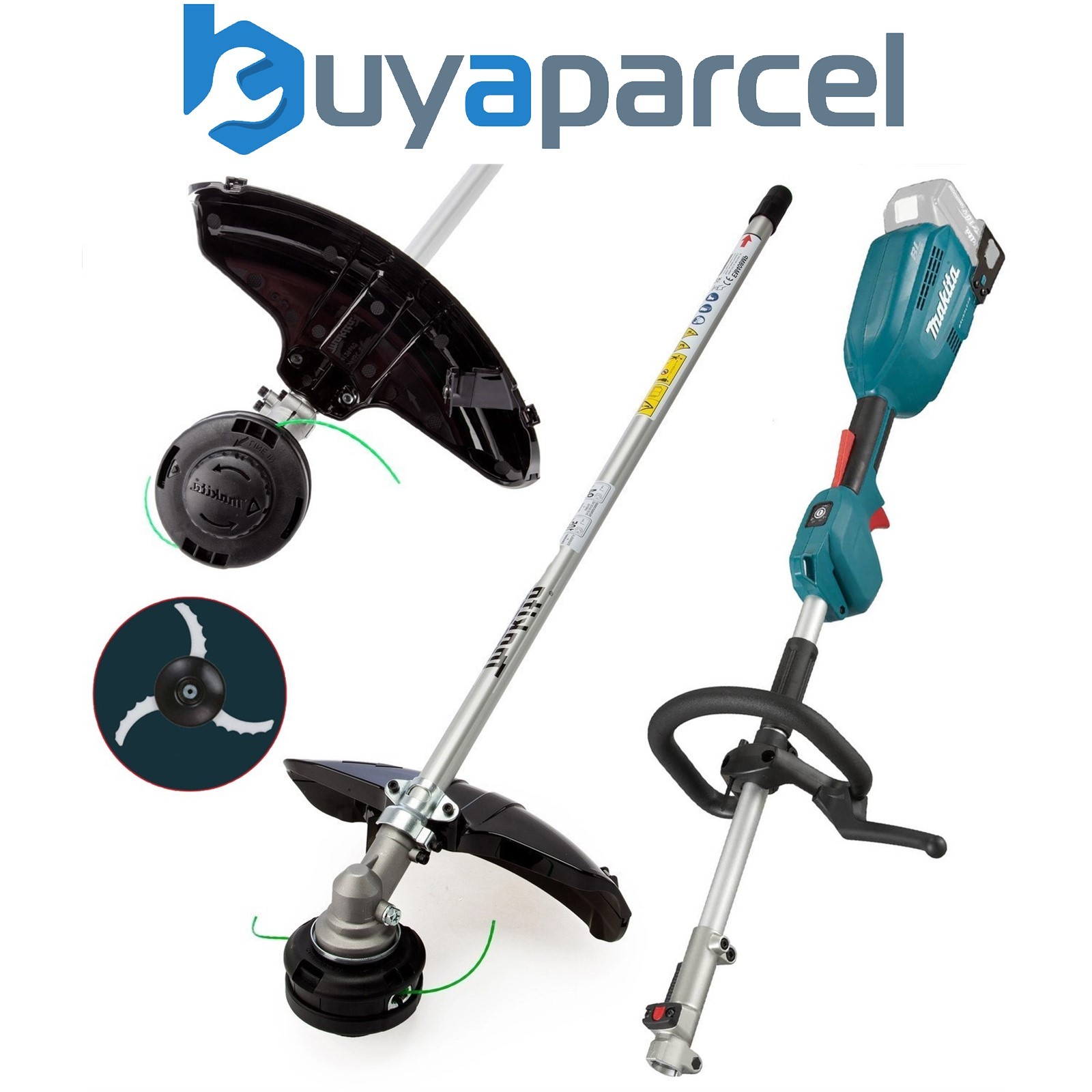 Makita DUX18Z Brushless 18v Split Shaft Multi Tool Brush Cutter Blade Head