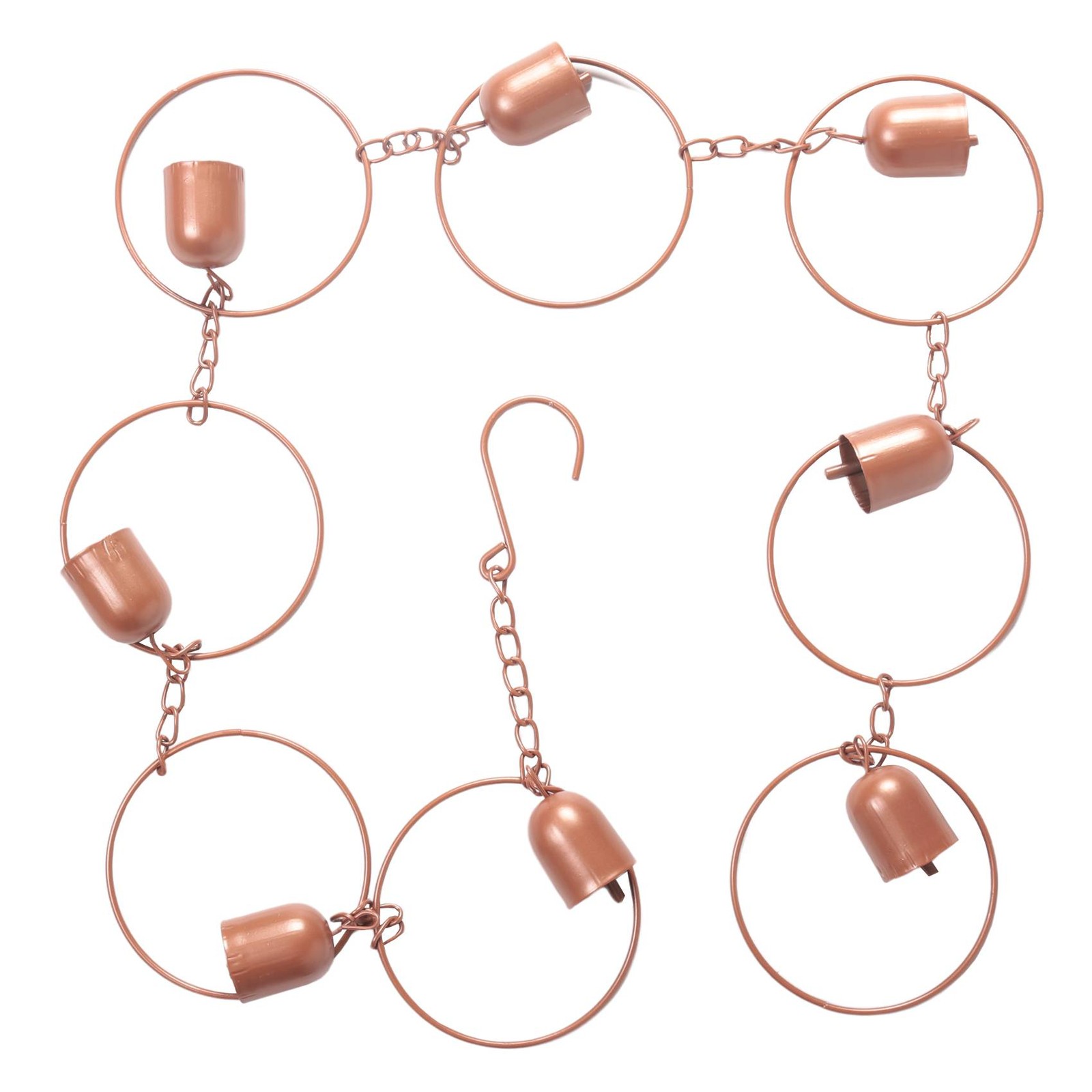 2X(Steel Leaf Rain Chain, Garden Gift for Mom, Gutters, Rain Catcher for4410