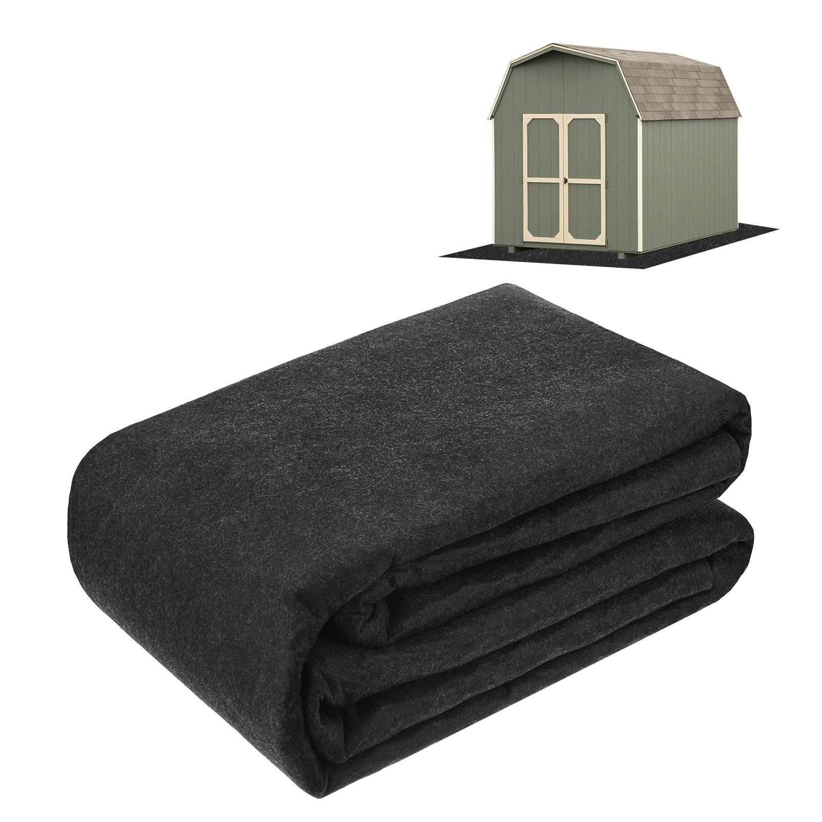 Outdoor Storage Shed Mat, 3810x3017mm Non Slip Waterproof Carport Protect Pad