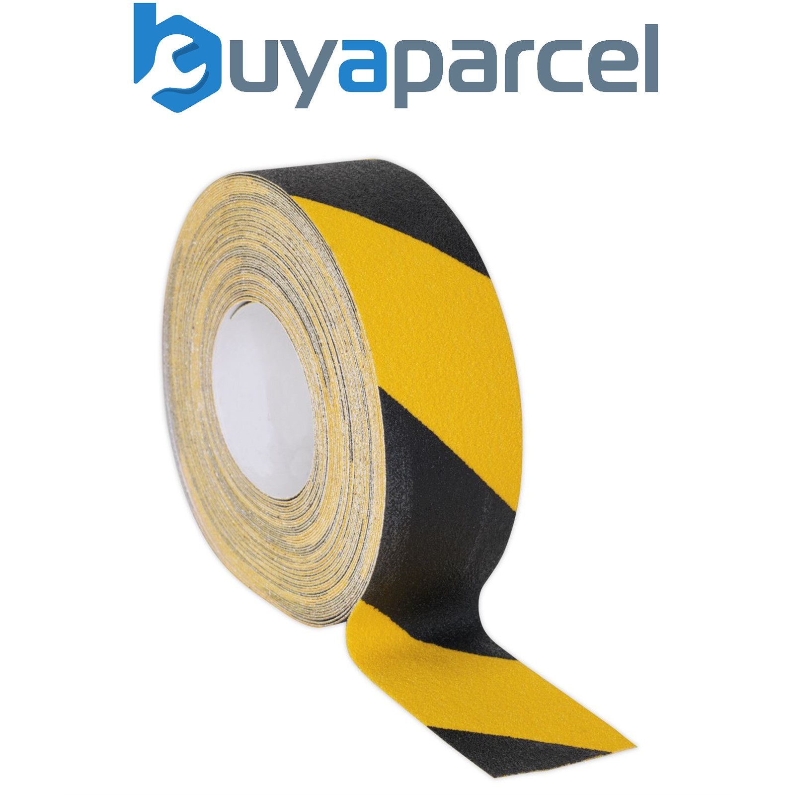 Sealey ANTBY18 Self-Adhesive Anti-Slip Tape 50mm x 18m - Black & Yellow