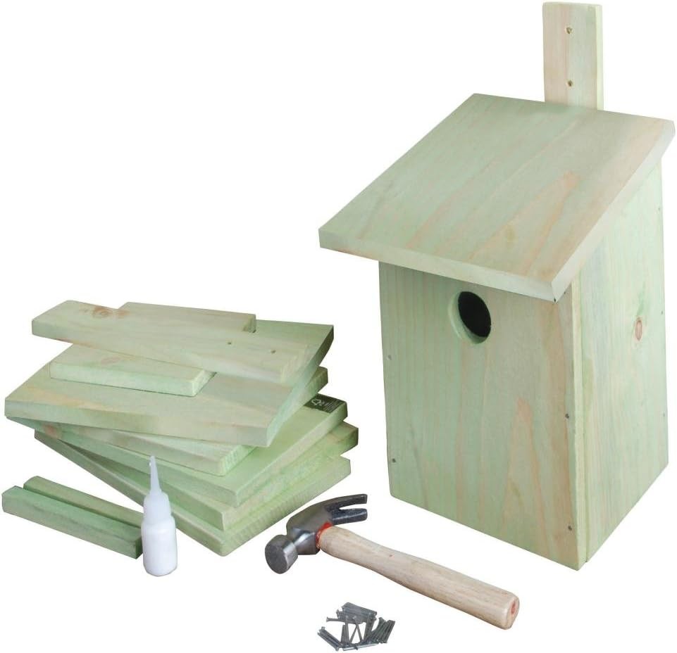 Esschert design KG52 24 x 22 x 17cm Children's Wood Set of Building Bird House