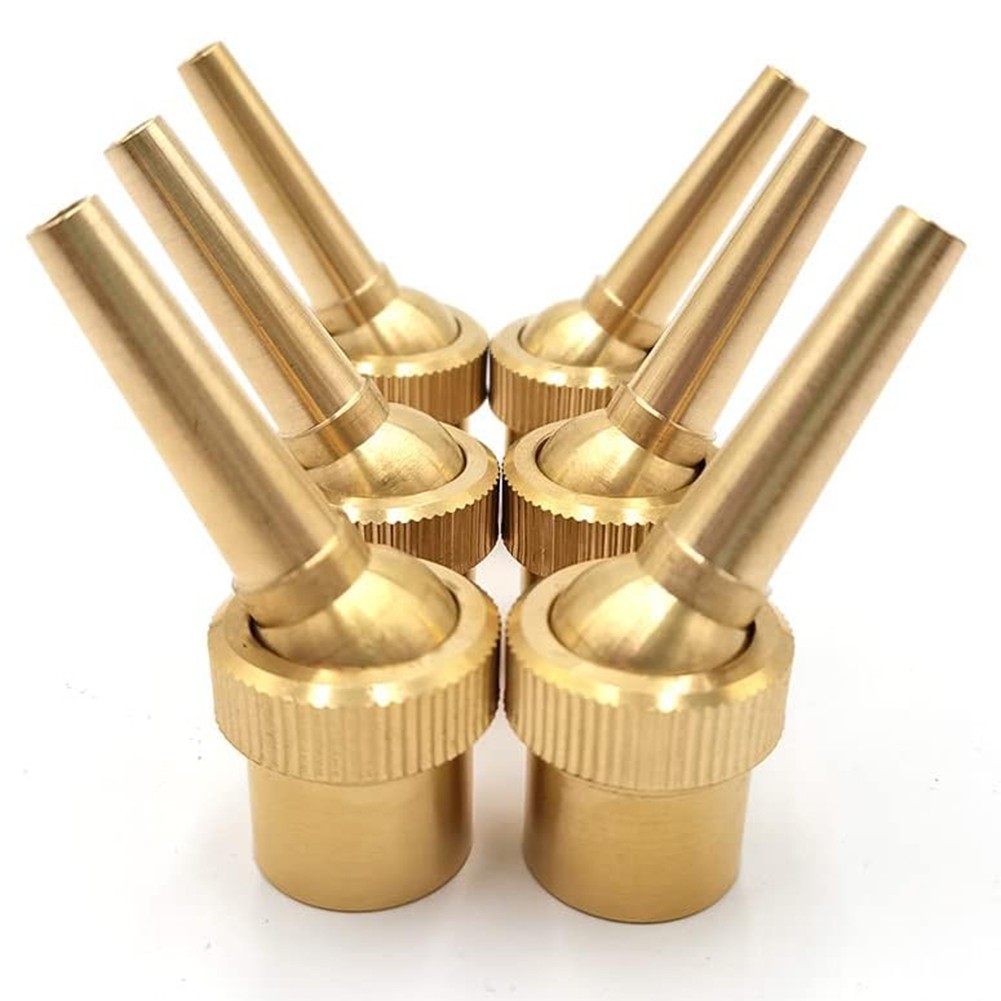 3X(6pcs 1/2inch DN15 Brass Fountain Nozzle Adjustable Direction Water1040