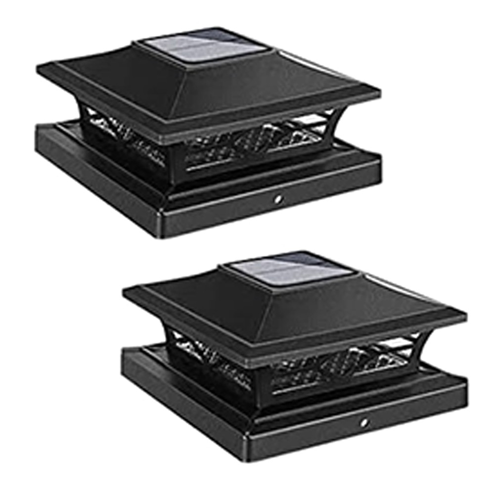 3X(Solar Post Lights Outdoor Deck Fence Post Light for 3.5x3.5 5.5x5.59354