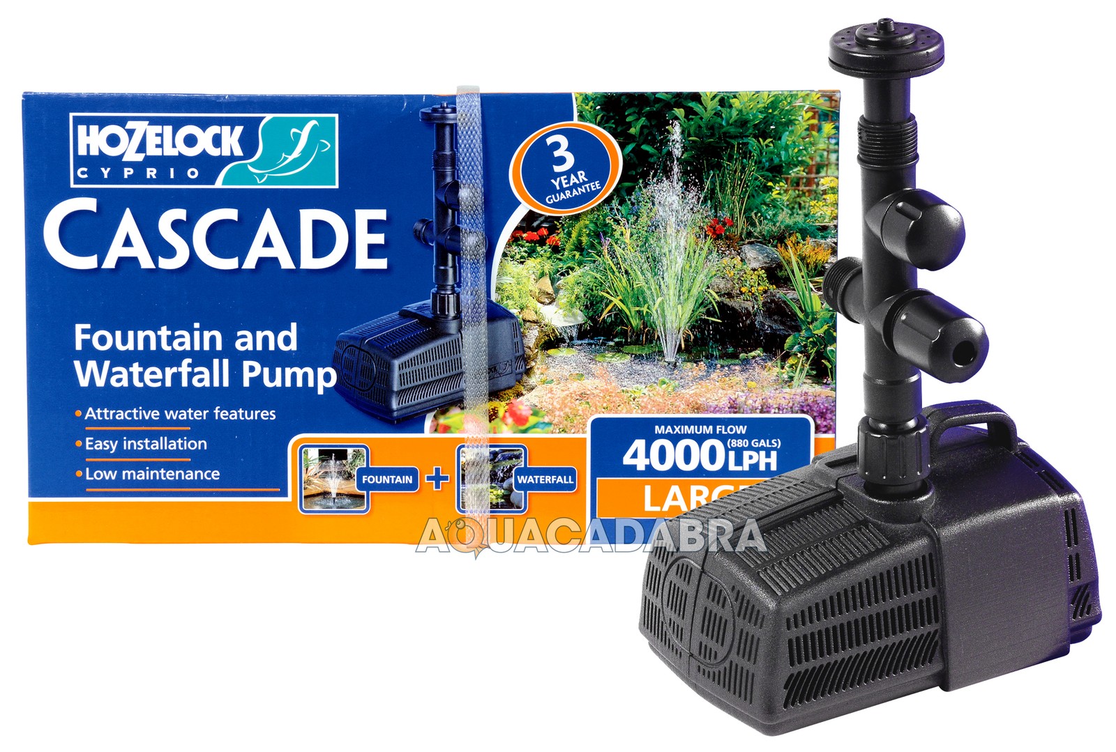 HOZELOCK CASCADE FOUNTAIN & WATERFALL PUMP 450 700 1500 4000 GARDEN FISH POND