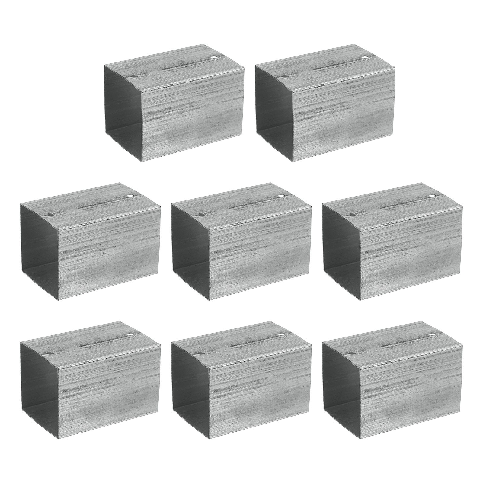Square Pipe Fitting, Woodworking Base Kit for 2.4" x 2.4" Lumber (8 Pack)