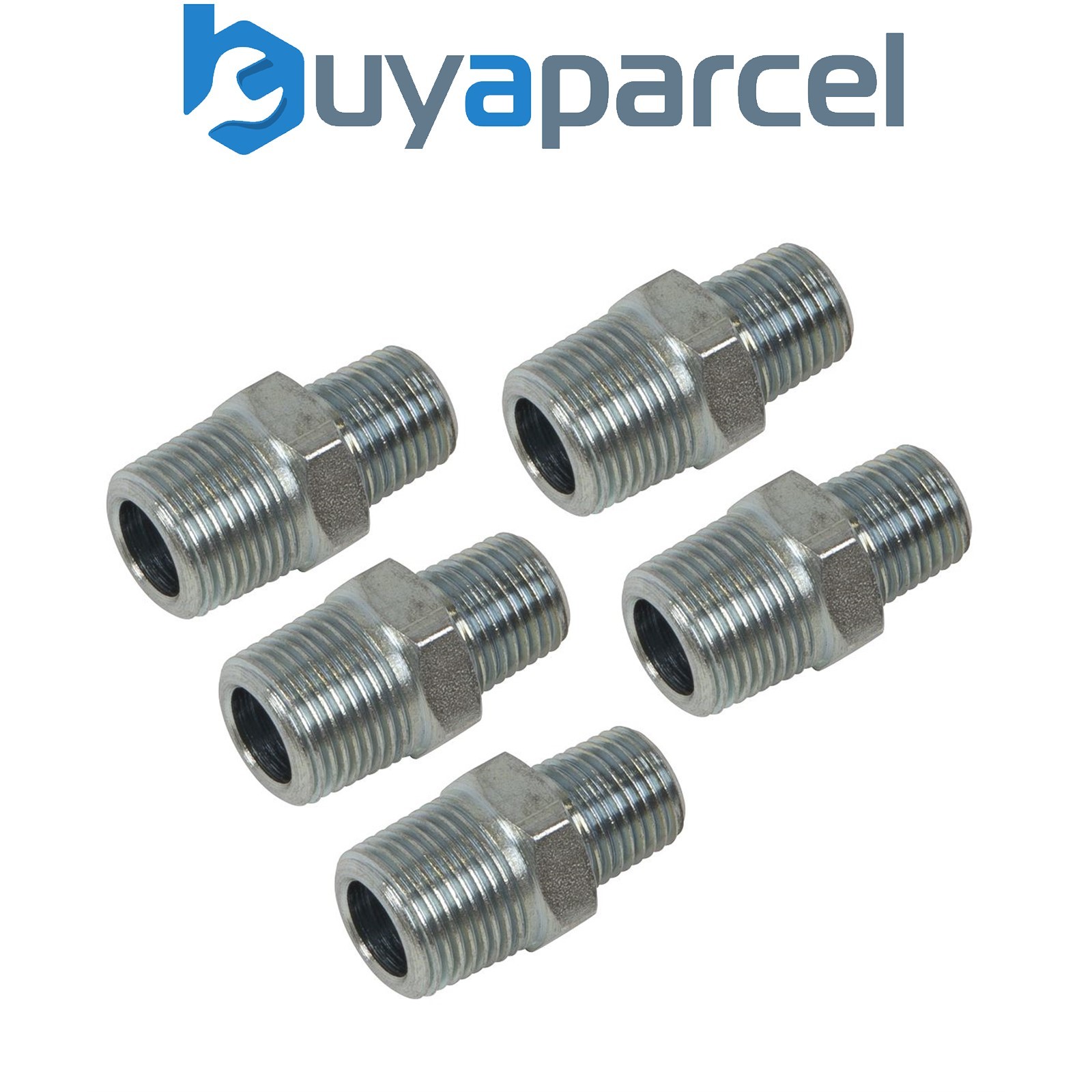 Sealey AC100 PCL Reducing Union 3/8"BSPT to 1/4"BSPT - Pack of 5