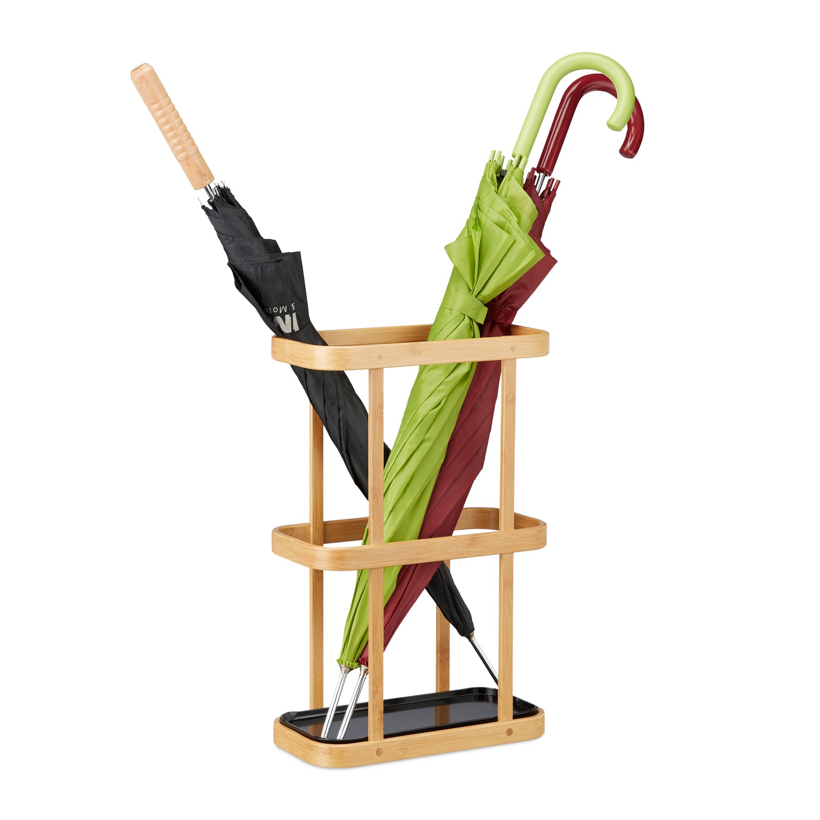 Bamboo umbrella stand Natural Wood Holder Lightweight Bamboo Cane Holder
