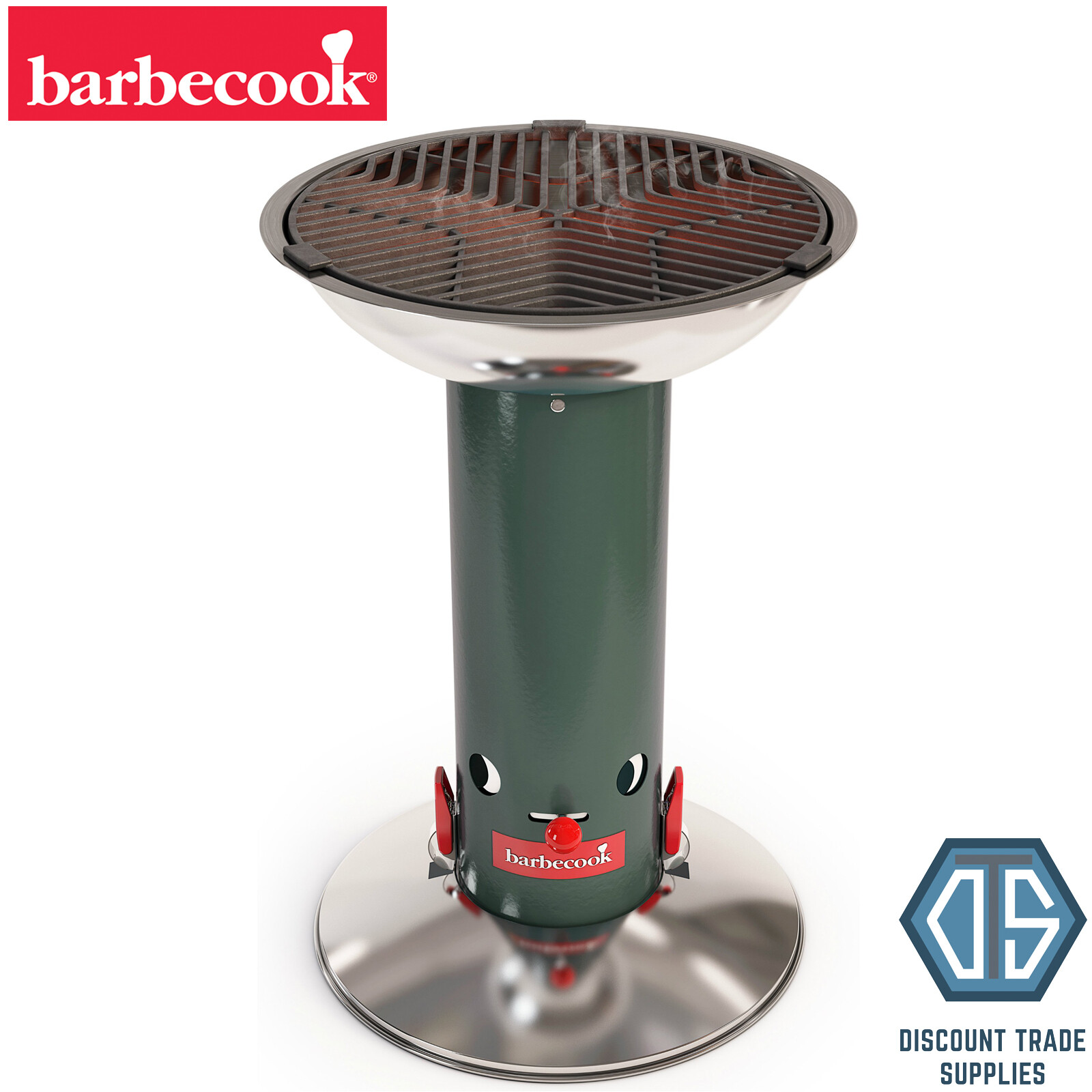 Barbecook Largo Green Barbecue Charcoal Grill Quick Start Barbecook BBQ Barrel