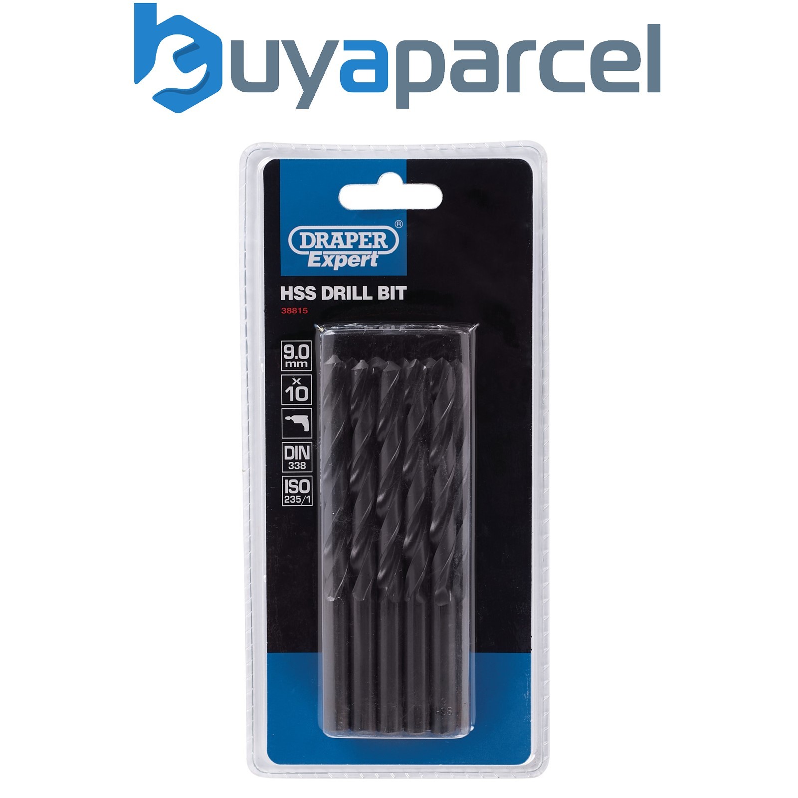 Draper 38815 Draper Expert HSS Drill Bit, 9 x 220mm (Pack of 10)
