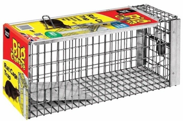 The Big Cheese STV Rat Cage Metal Indoor Outdoor Garden Live-Catch Trap STV075
