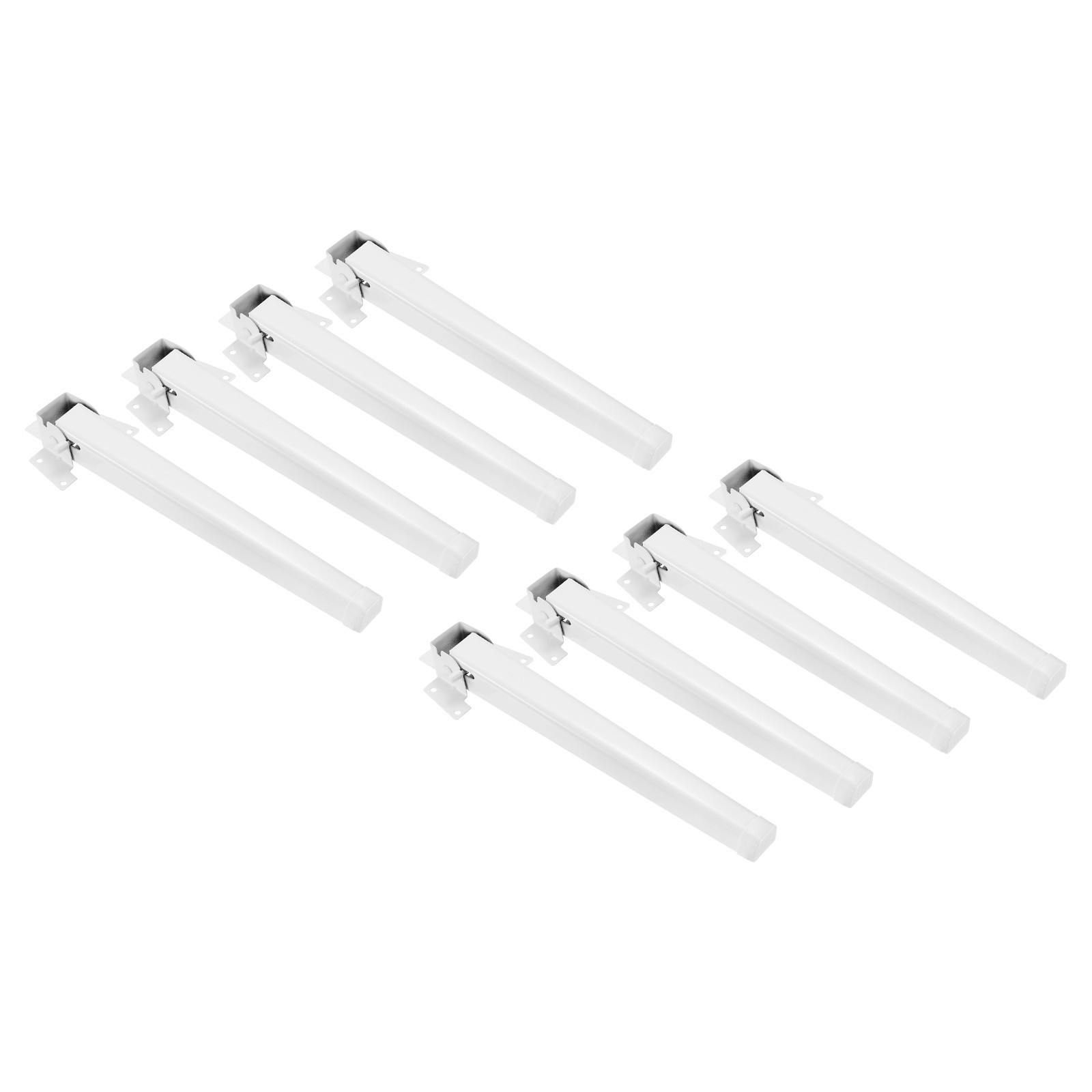 8pcs Folding Table Legs, 11" Length Coffee Table Leg Replacement, White