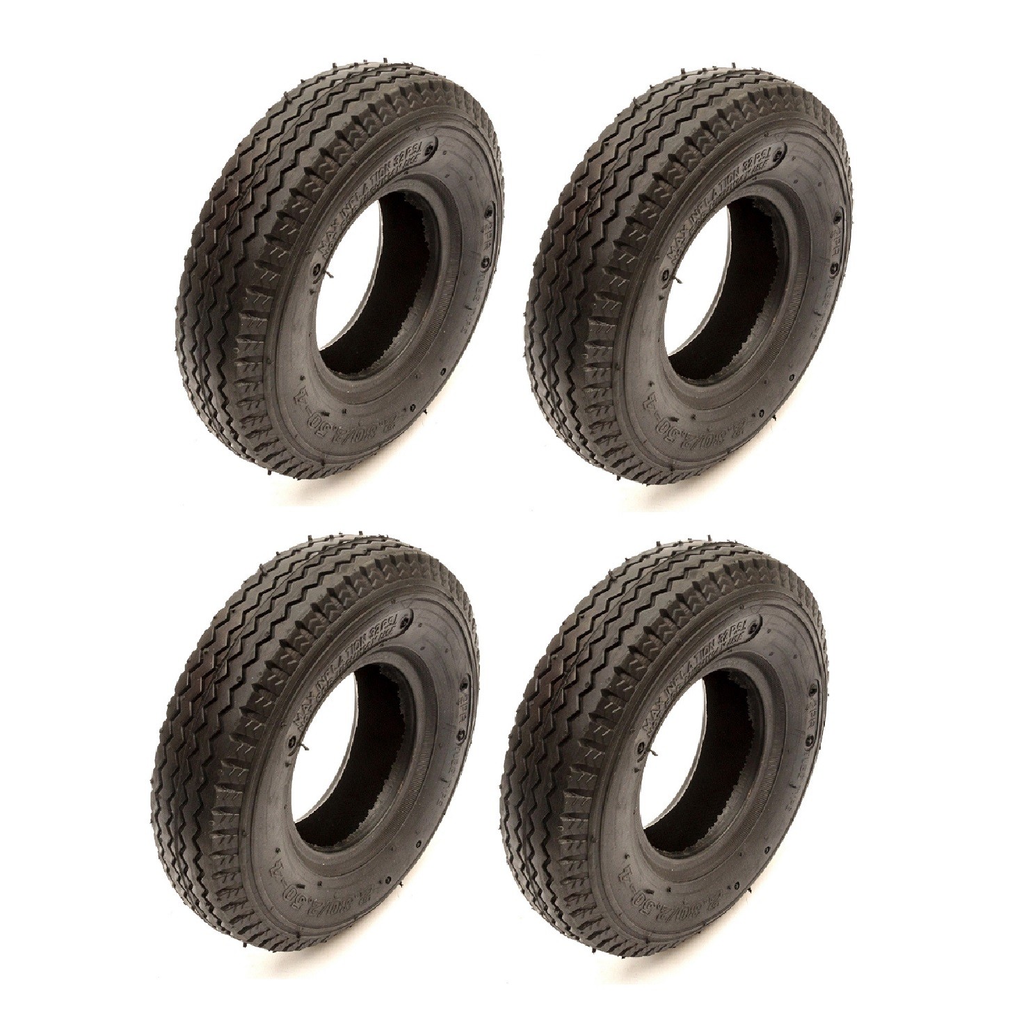 4x Mobility Scooter Tyre 2.80-4 / 2.50-4 8.5'' Diameter 250-4 280-4 4" Wheel Rim