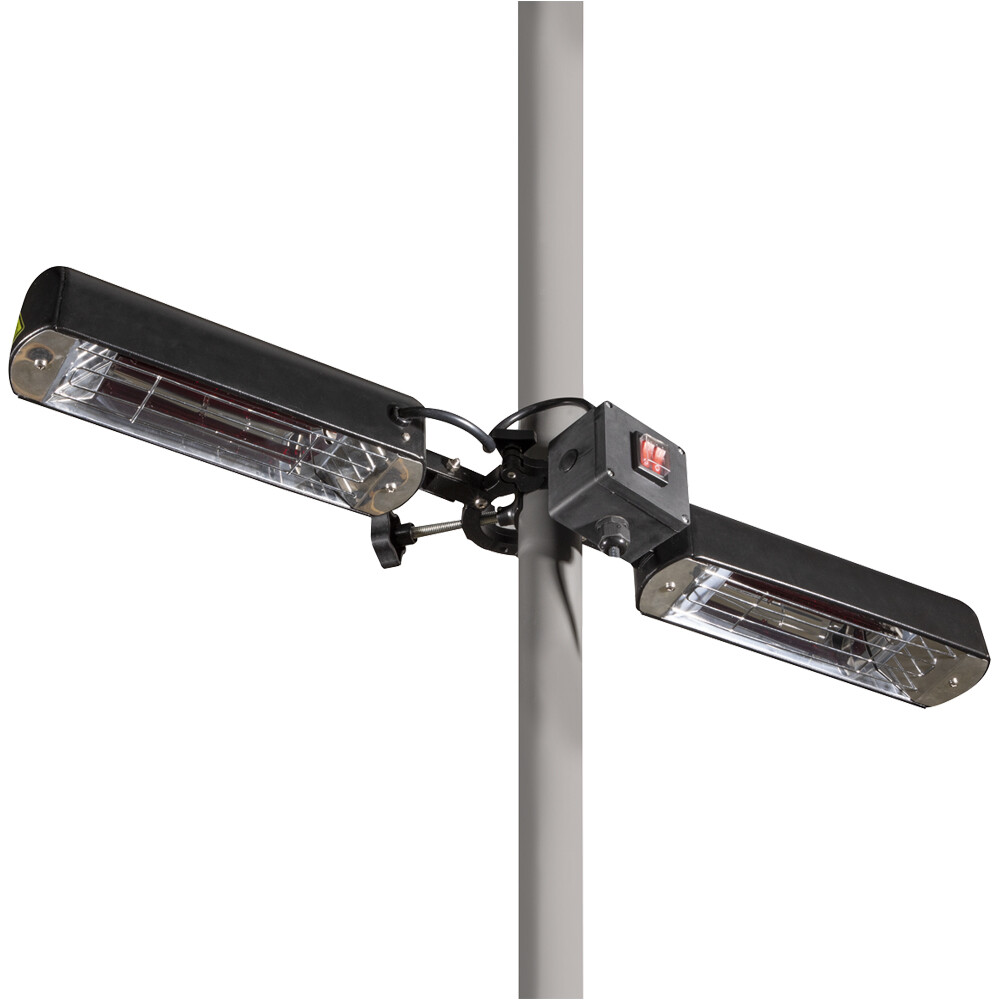 1600W Outdoor Infrared Parasol Heater - Gazebo Dining Table Patio Heater 5m Wire