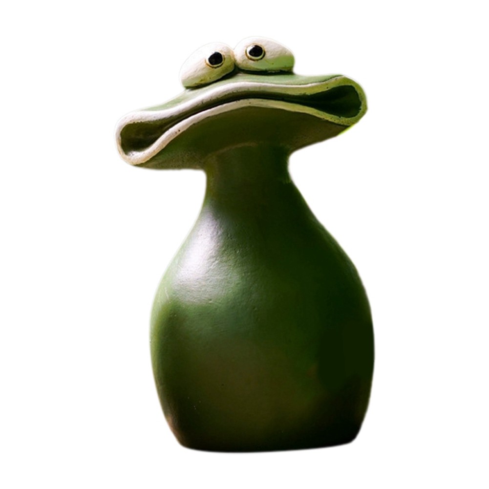 3X(Big Mouth Flower Pot Resin Crafts Home Decoration Ornaments Garden8608