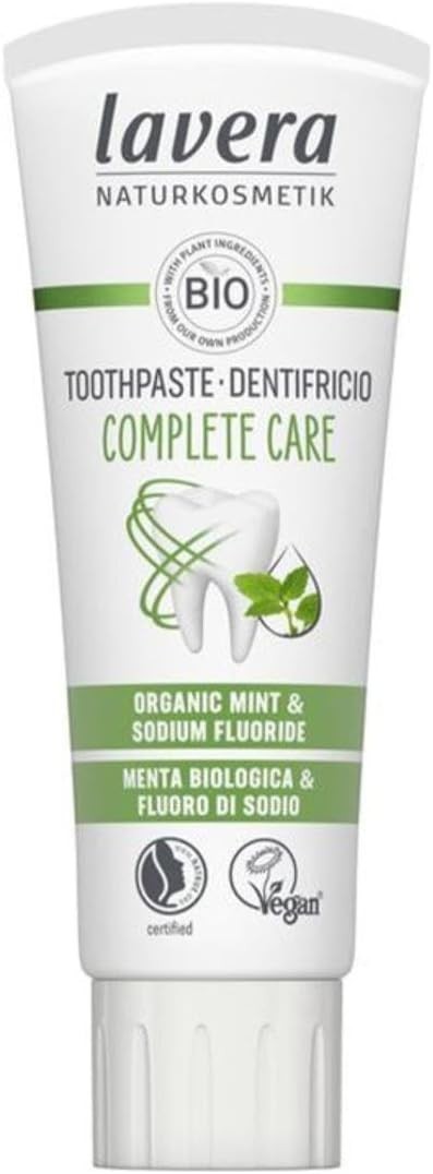 lavera Toothpaste Complete Care Mint & Sodium Fluoride 5 in 1 Protection Vegan