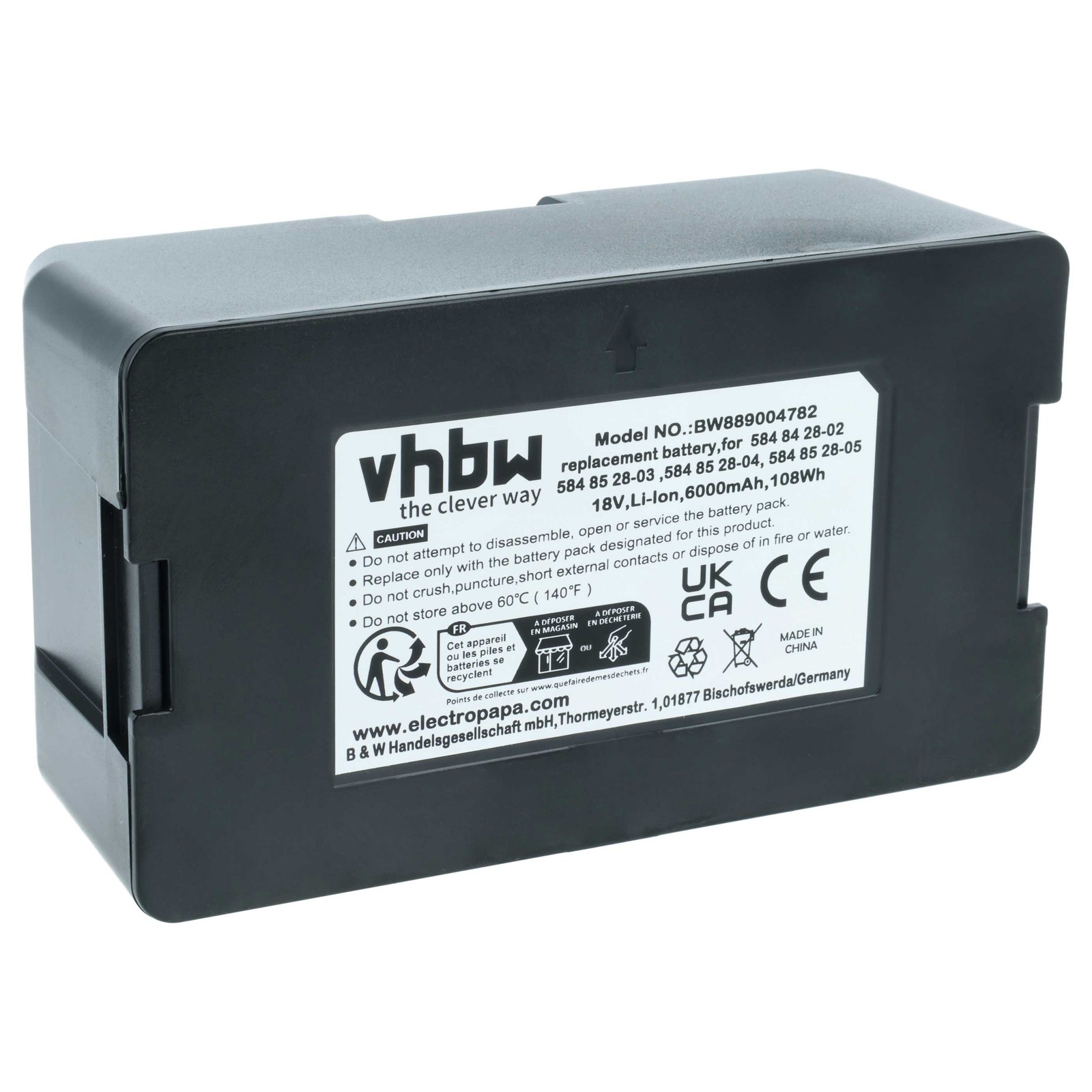 Battery for Gardena Automower 305 115H 2021 115H 2020 115H 2019 6000mAh 18V