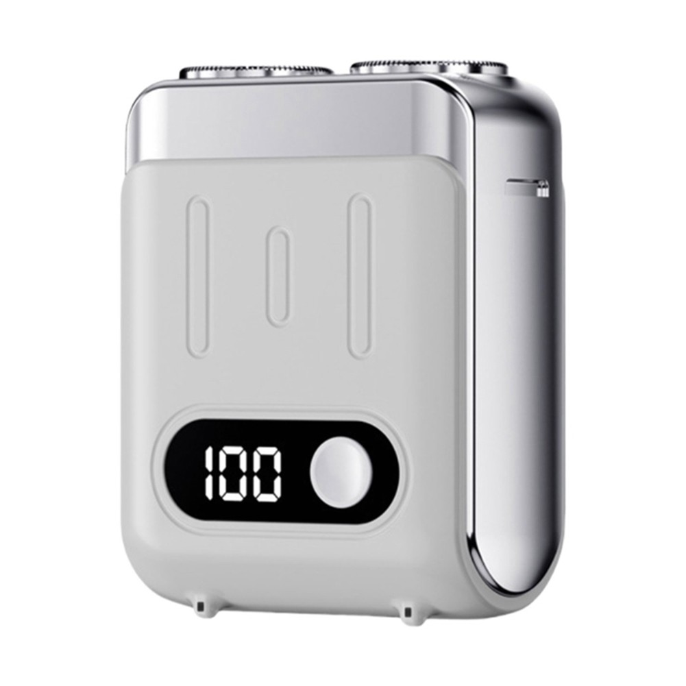 3X(Portable Electric Shaver Travel Trimmer with Digital Display Electric3100