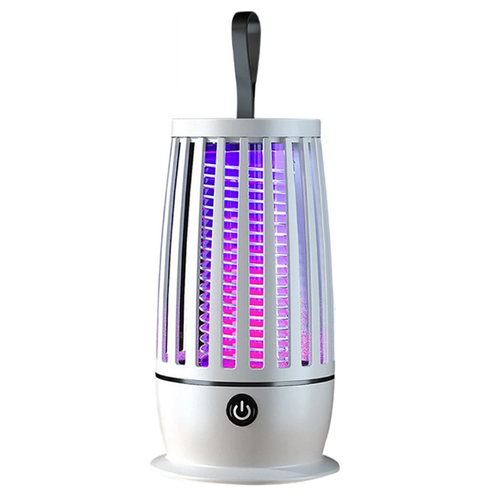 3X(USB Plug in Mosquito Lamp Fly Trap Silent Mosquito Repellent Lamp White7025