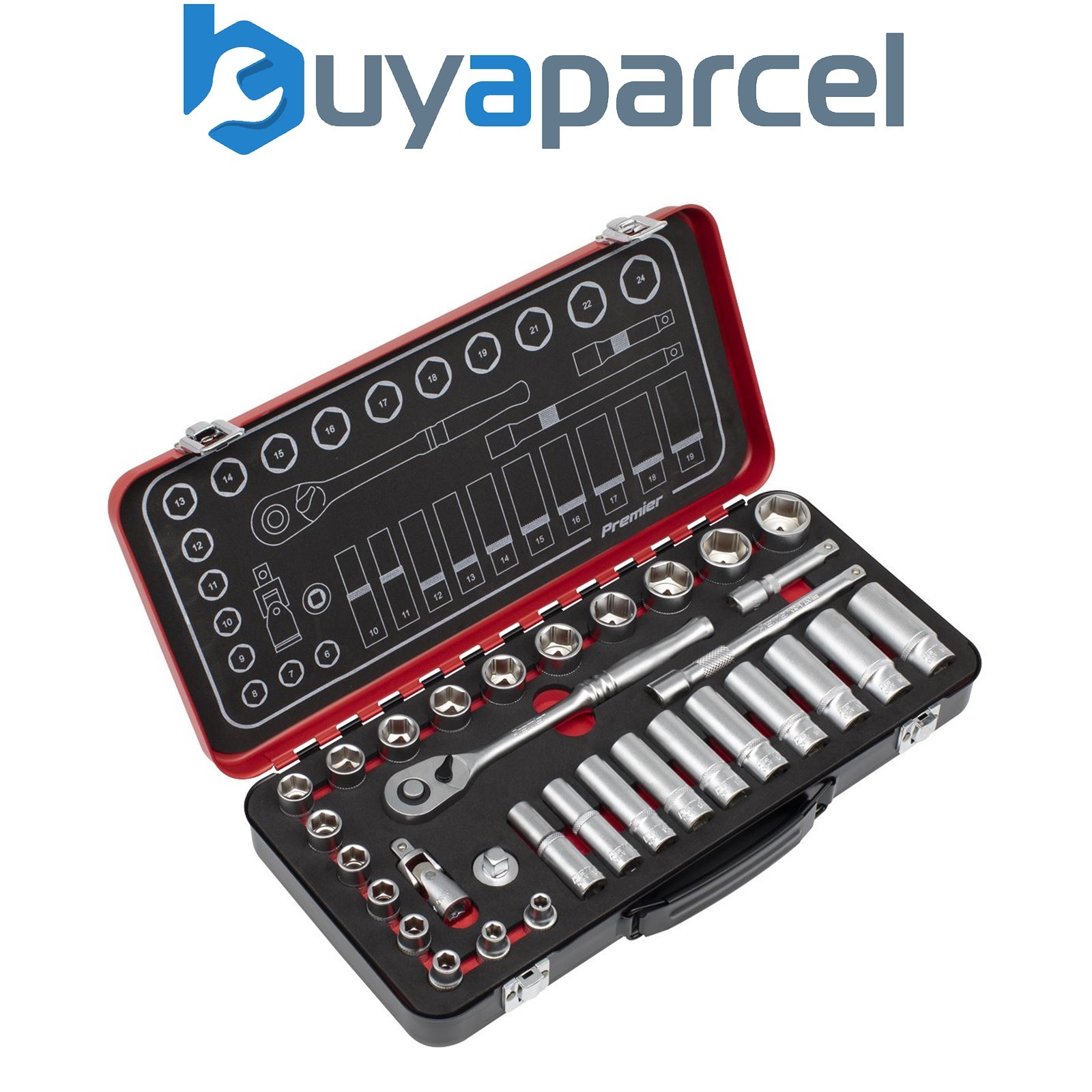 Sealey AK7922 Premier Platinum Socket Set 3/8"Sq Drive 32pc