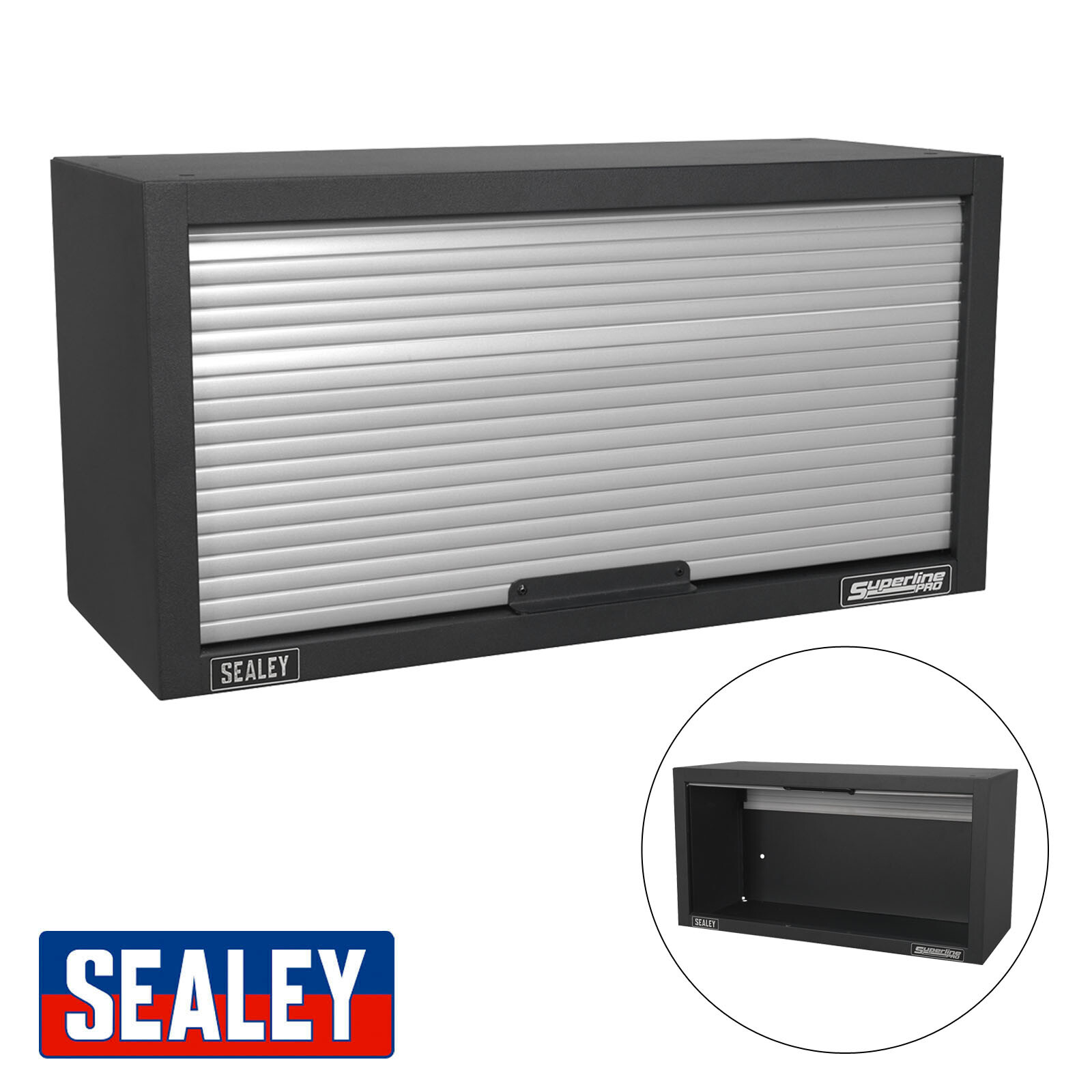 Sealey APMS54 Modular 1 Door Wall Cabinet Tambour Front 680mm Garage Storage